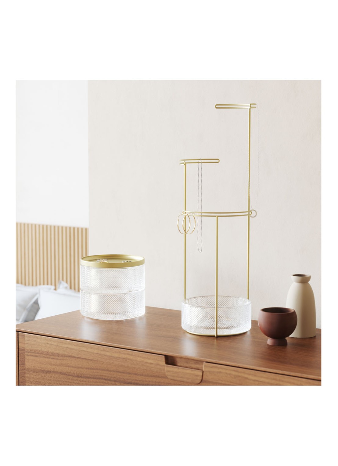 Umbra Tesora sieradenhouder 41,5 cm - voorkant 2 goud
