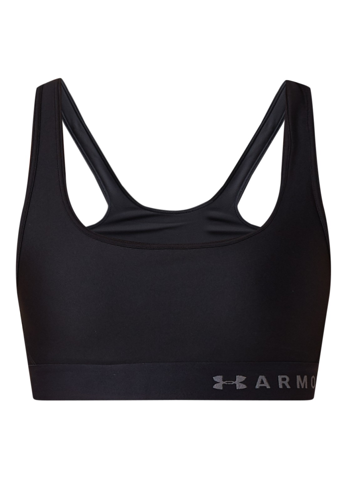 Under Armour Armour Crossback sport bh met medium support - voorkant zwart