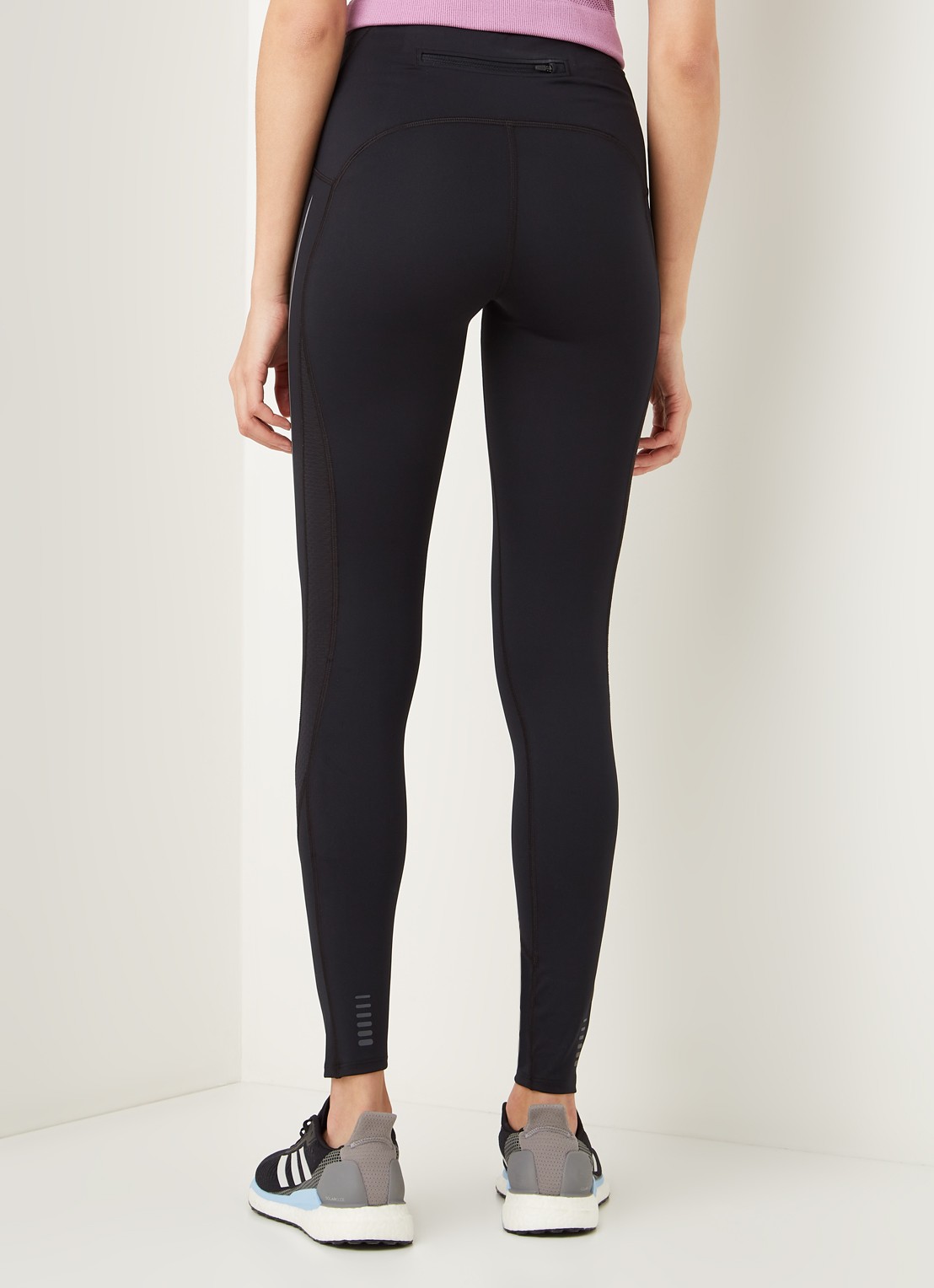 Under Armour Rush low waist cropped hardlooplegging  - achterkant zwart