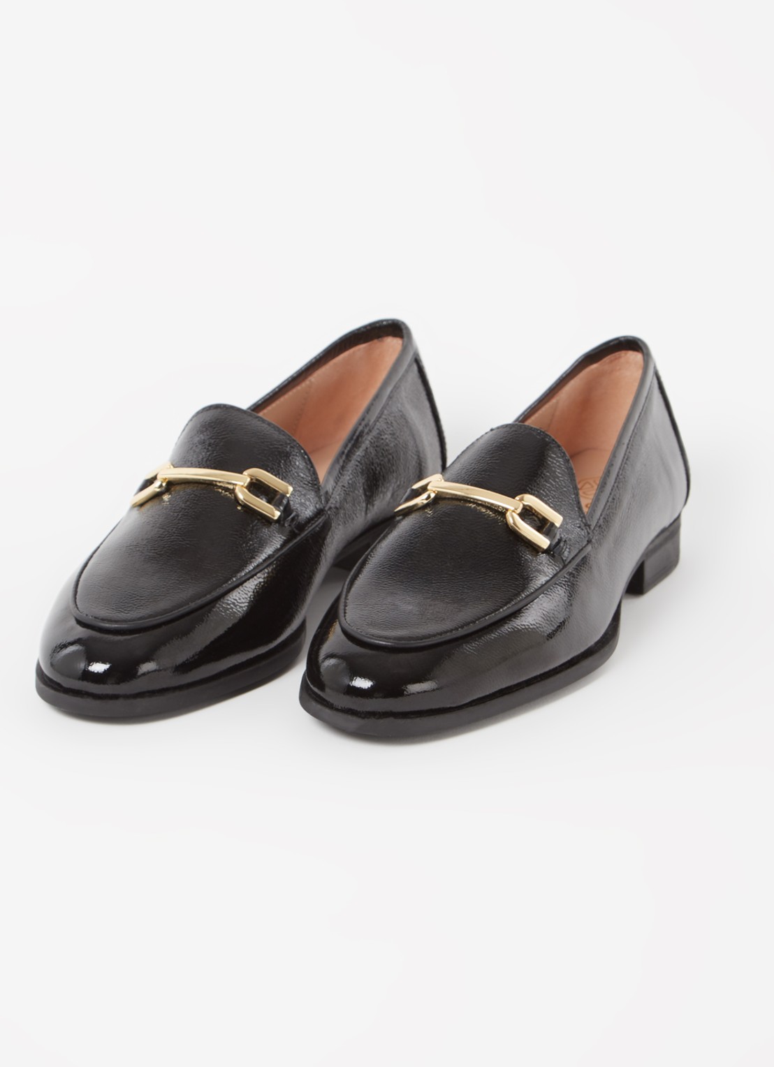 Unisa Daimiel loafer van lakleer - detail 3 zwart