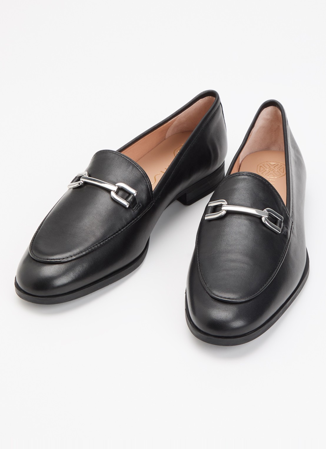 Unisa Dalcy loafer van leer - detail zwart