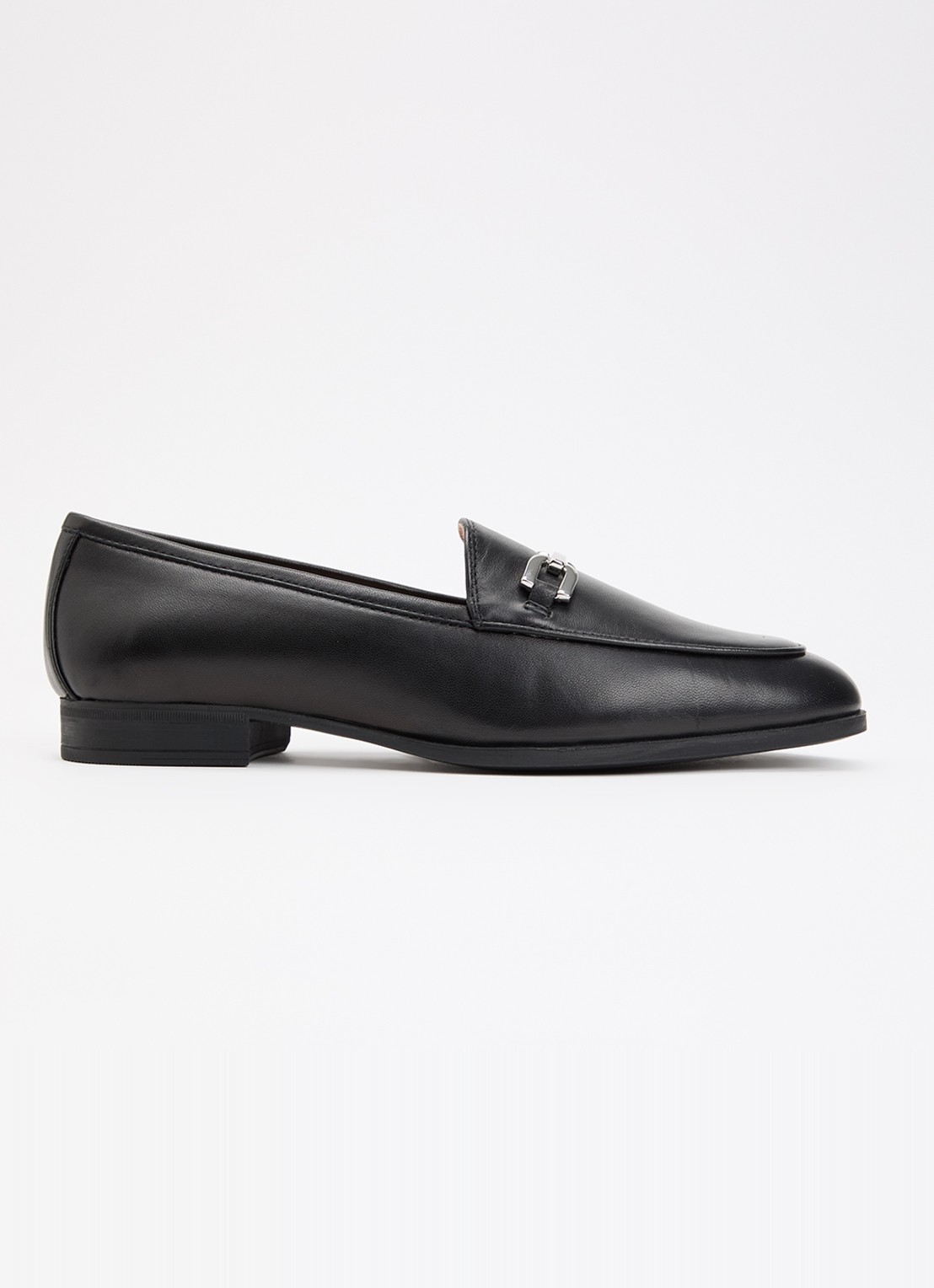 Unisa Dalcy loafer van leer - voorkant 4 zwart
