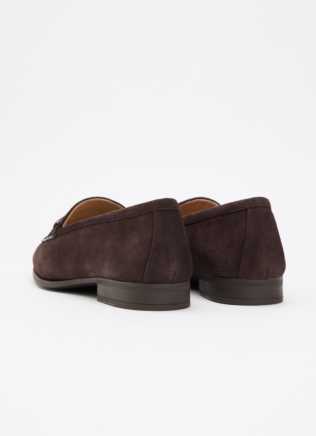 Unisa Dalcy loafer van suède - achterkant 5 donkerbruin