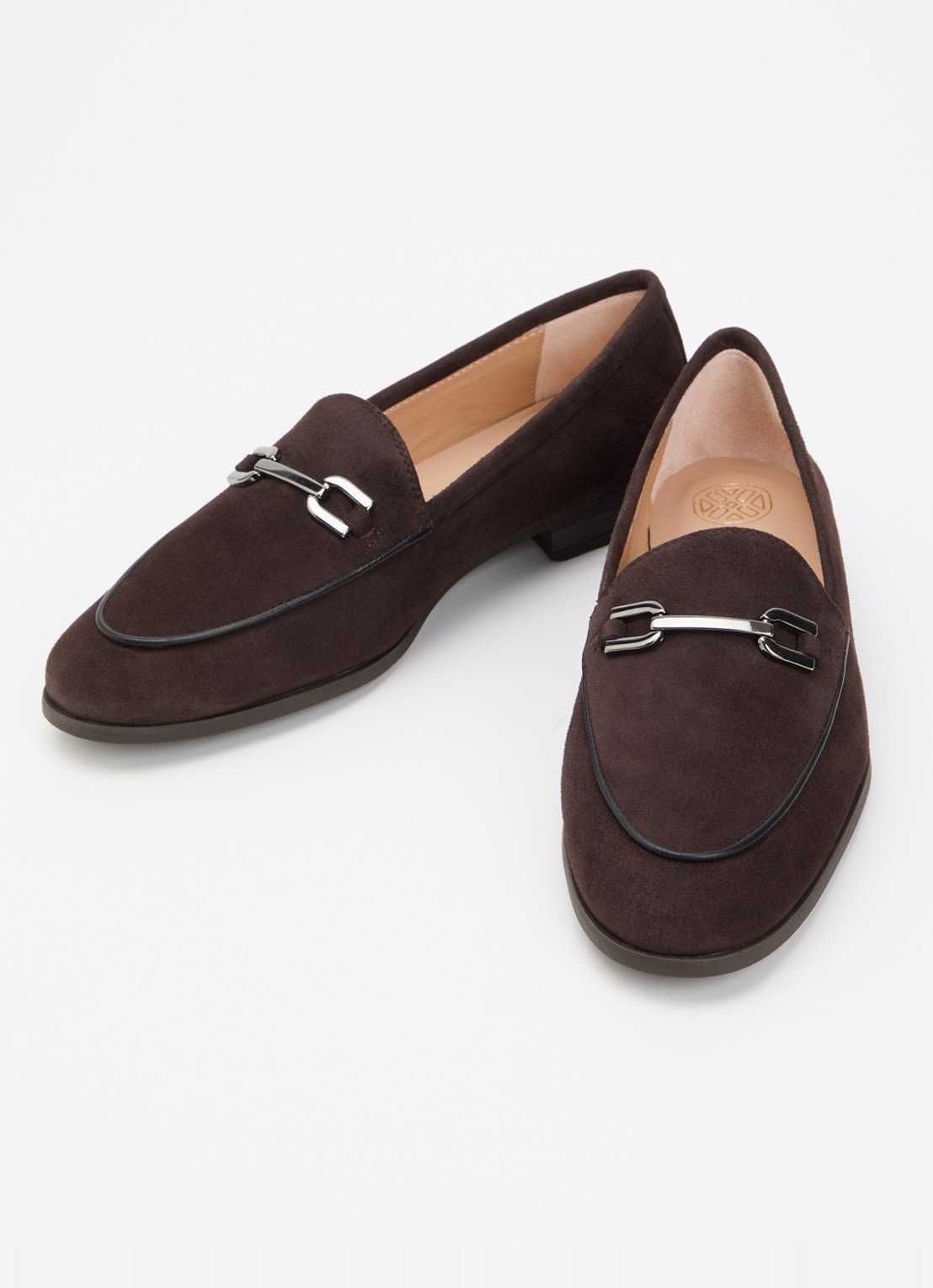 Unisa Dalcy loafer van suède - detail 2 donkerbruin