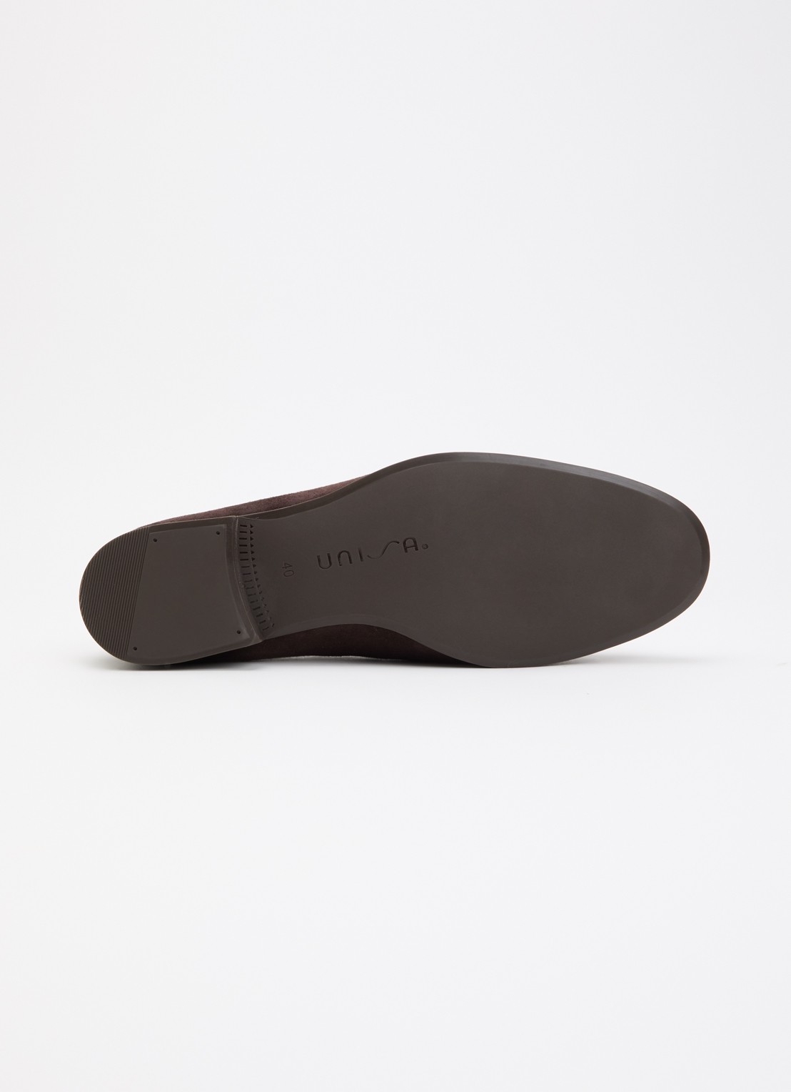 Unisa Dalcy loafer van suède - detail 4 donkerbruin