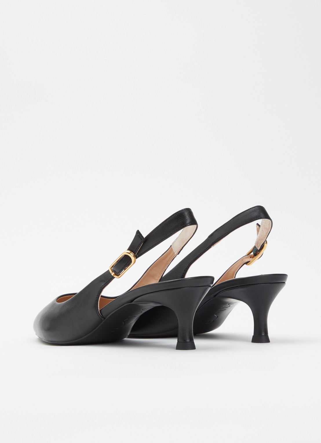 Unisa Ibon slingback van leer - achterkant 6 zwart
