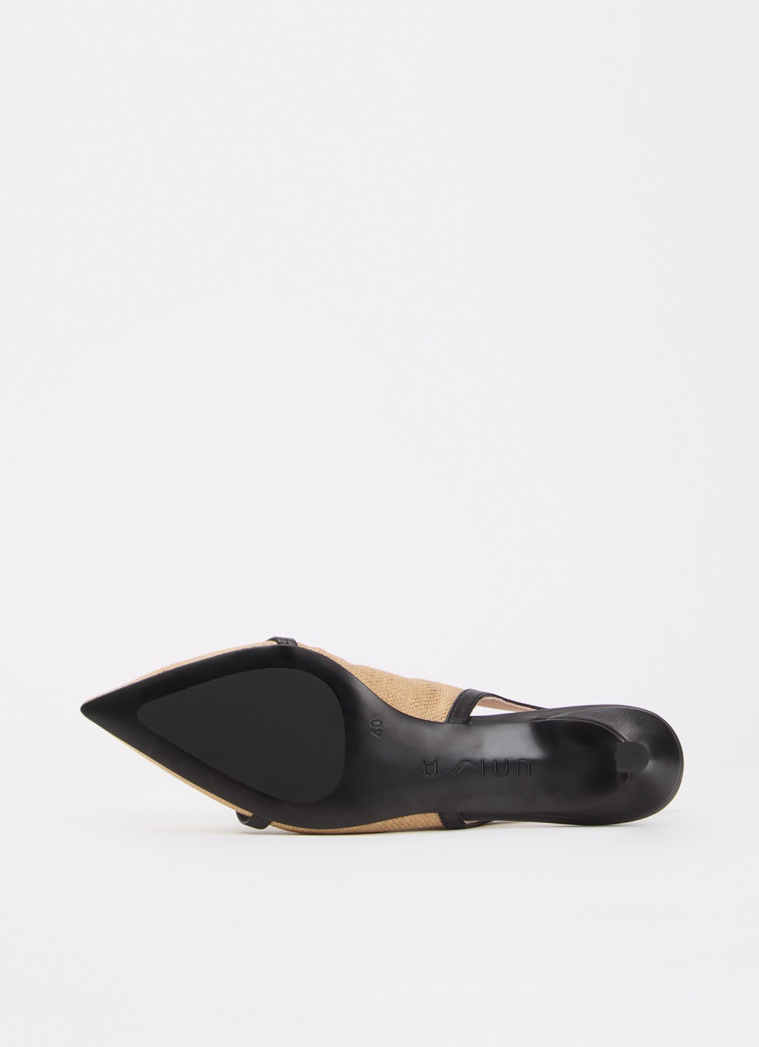Unisa Ileso slingback met details van leer - detail 6 beige