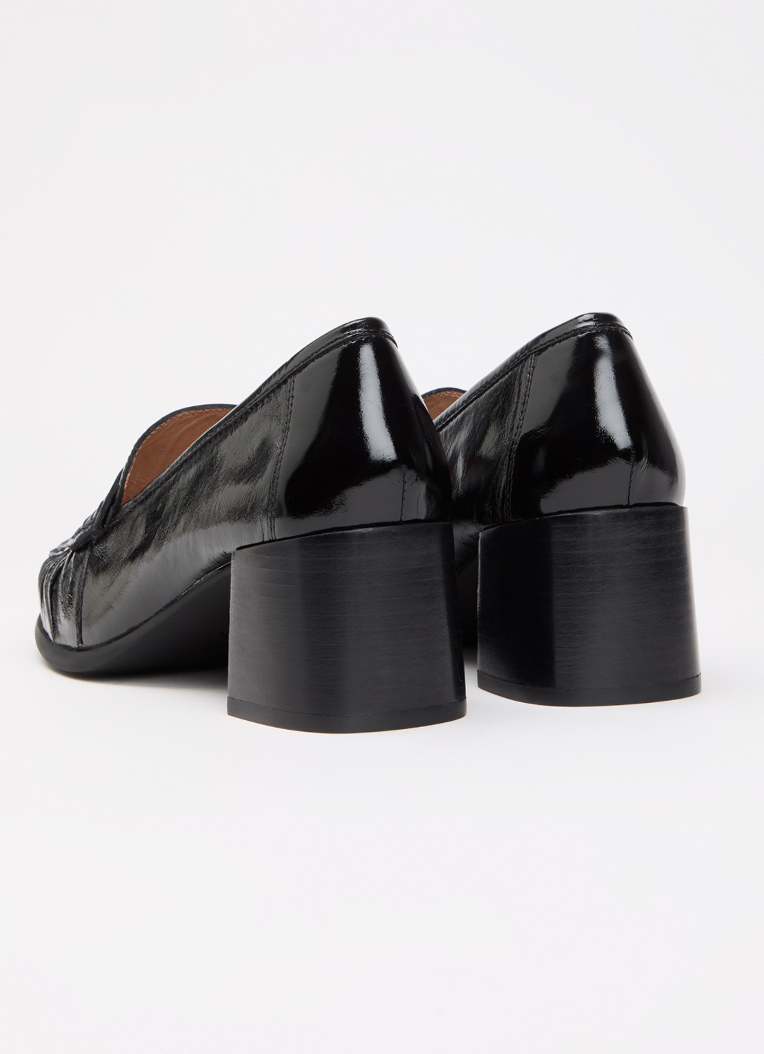 Unisa Leavit loafer van lakleer - achterkant 4 zwart
