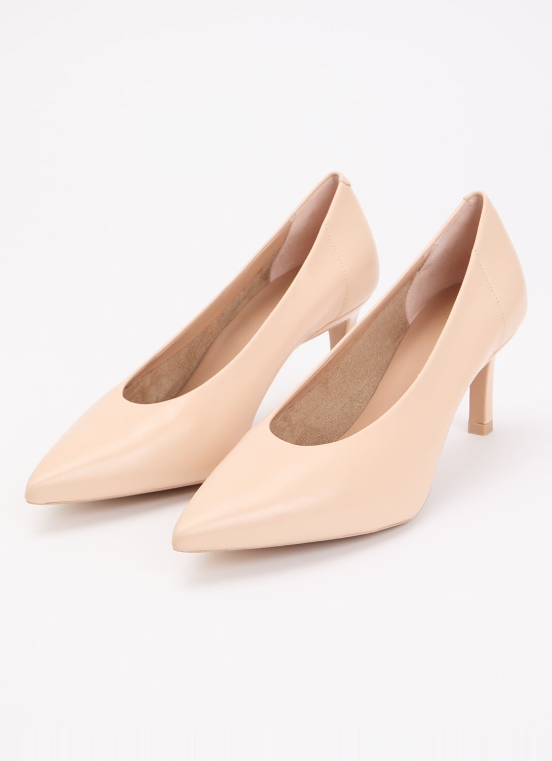 Unisa Lenis pump van leer - detail 2 beige