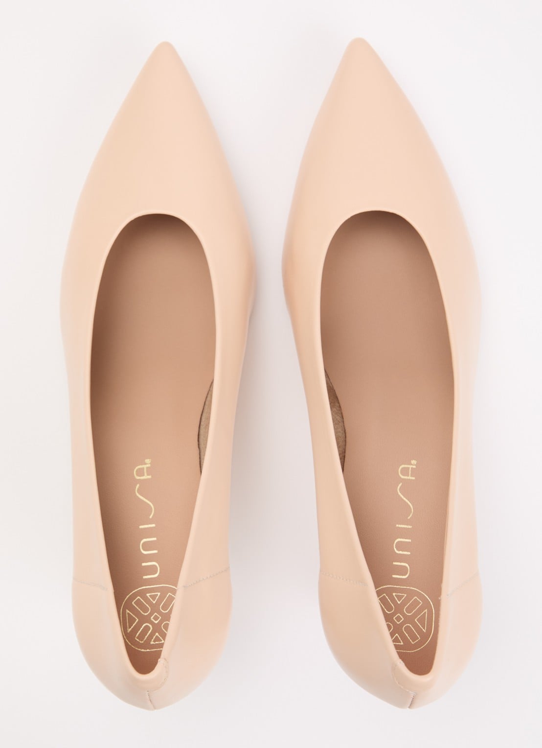 Unisa Lenis pump van leer - detail 3 beige