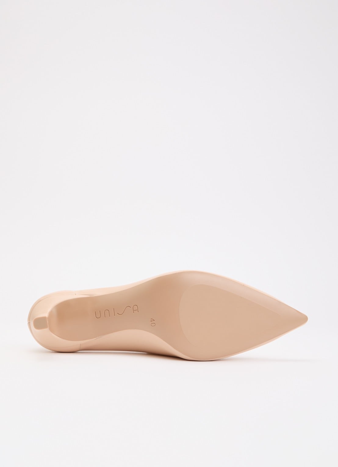 Unisa Lenis pump van leer - detail 4 beige