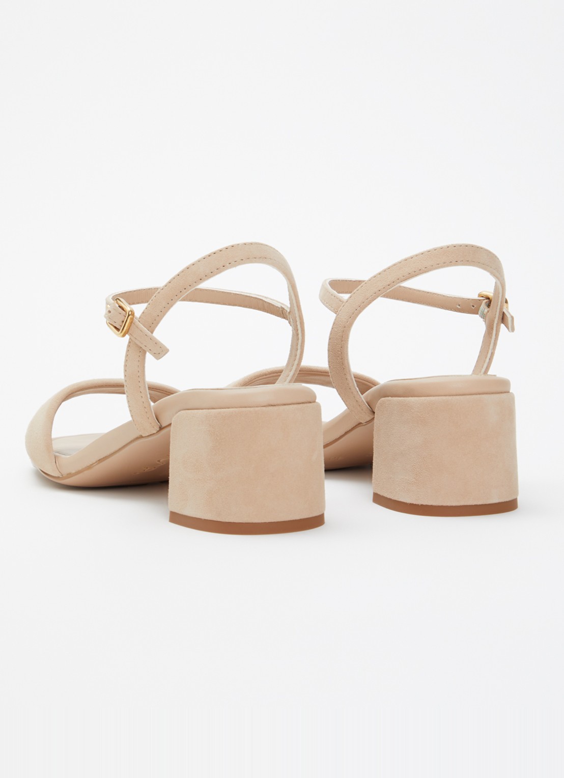 Unisa Sandalette van suède - achterkant 3 beige