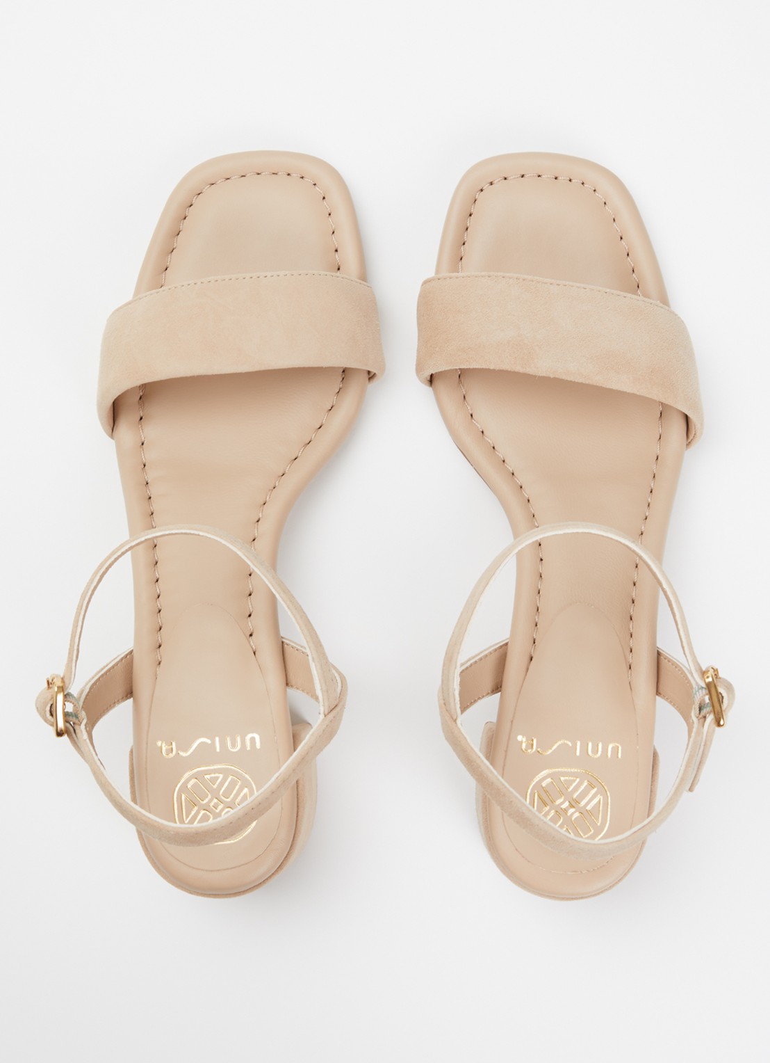 Unisa Sandalette van suède - detail 5 beige