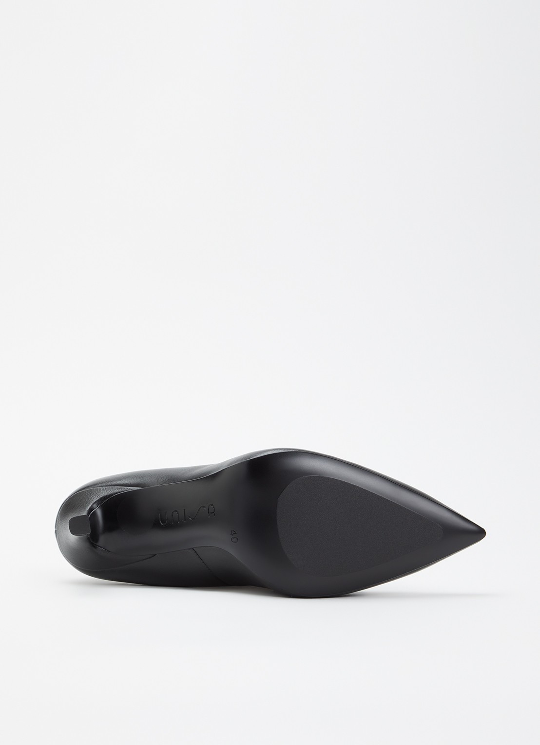 Unisa Toller pump van leer - detail 4 zwart