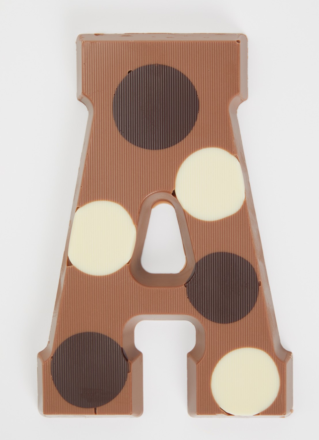 Urban Cacao Melk chocoladeletter gevlekt 200 gram - voorkant 2 a