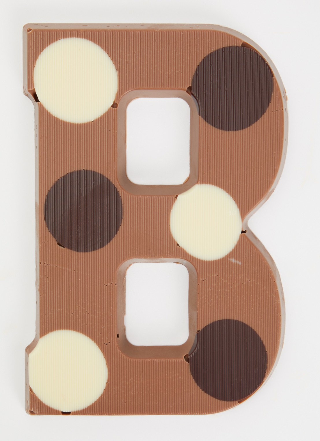 Urban Cacao Melk chocoladeletter gevlekt 200 gram - voorkant 2 b