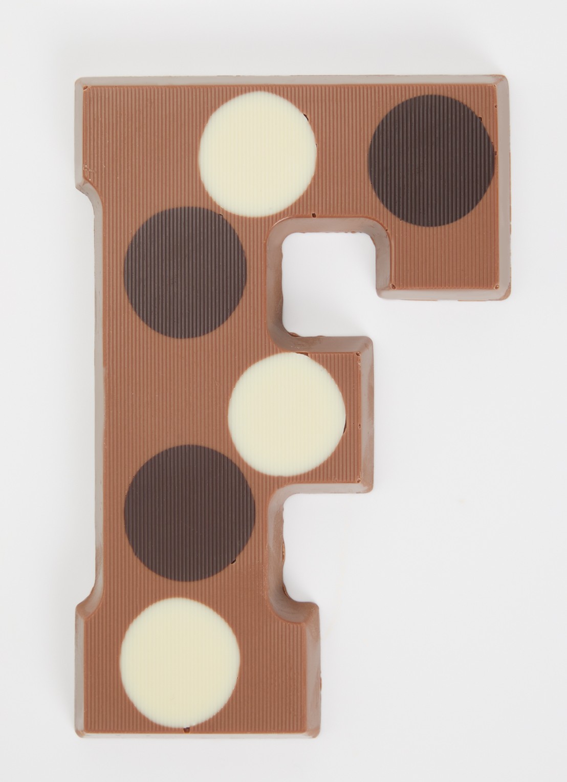 Urban Cacao Melk chocoladeletter gevlekt 200 gram - voorkant 2 f