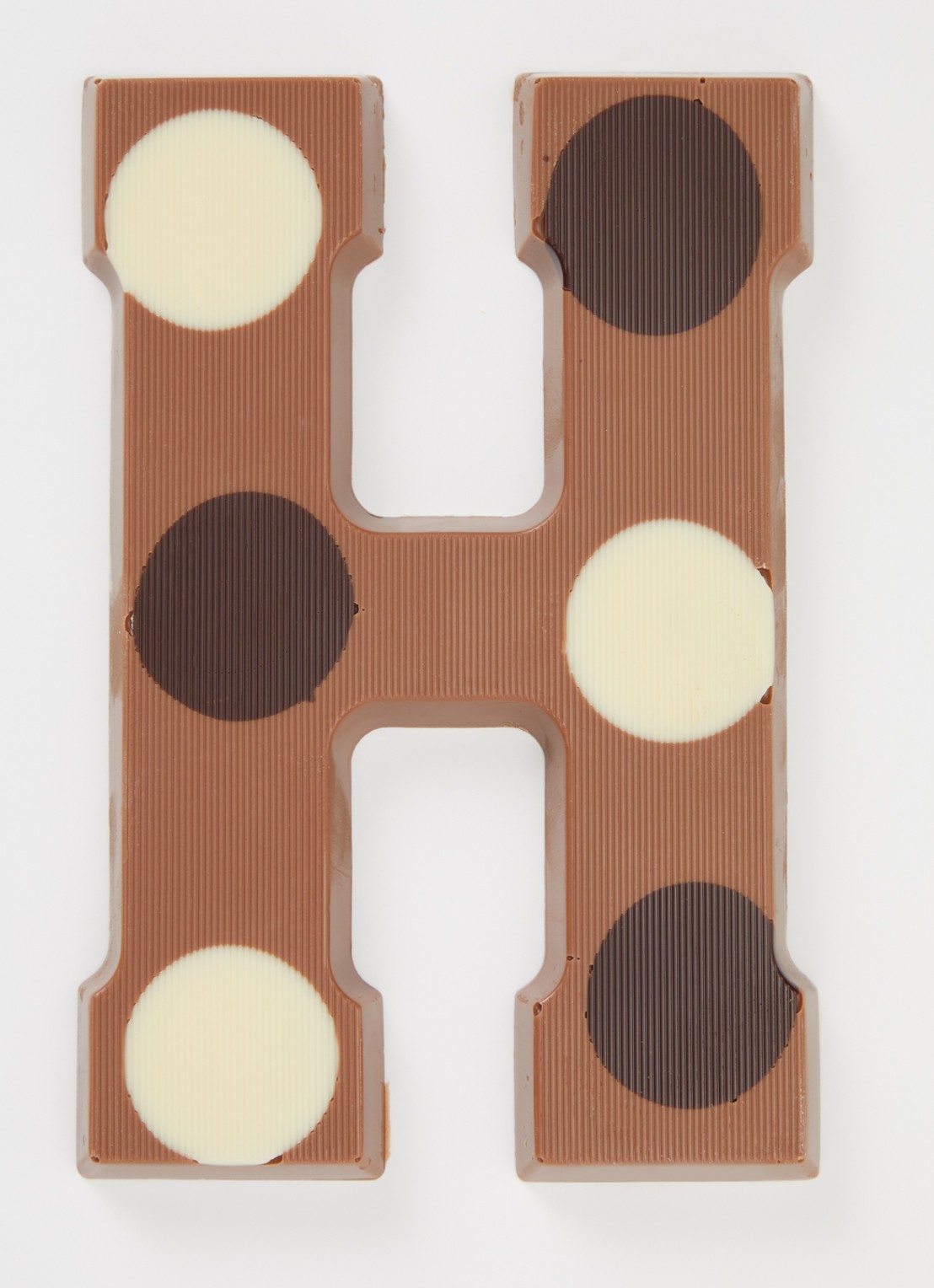 Urban Cacao Melk chocoladeletter gevlekt 200 gram - voorkant 2 h