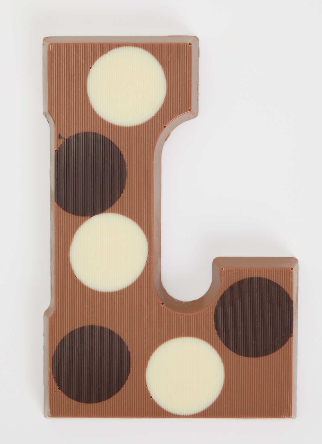 Urban Cacao Melk chocoladeletter gevlekt 200 gram - voorkant 2 l
