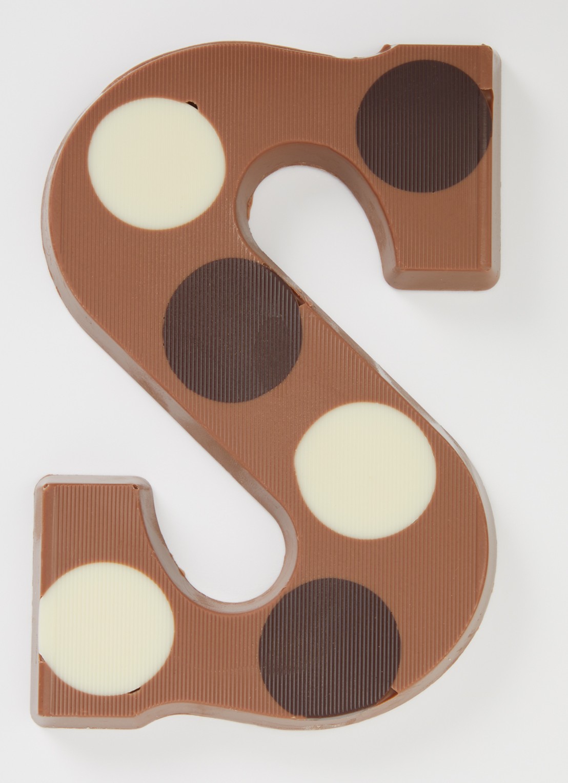 Urban Cacao Melk chocoladeletter gevlekt 200 gram - voorkant 2 s