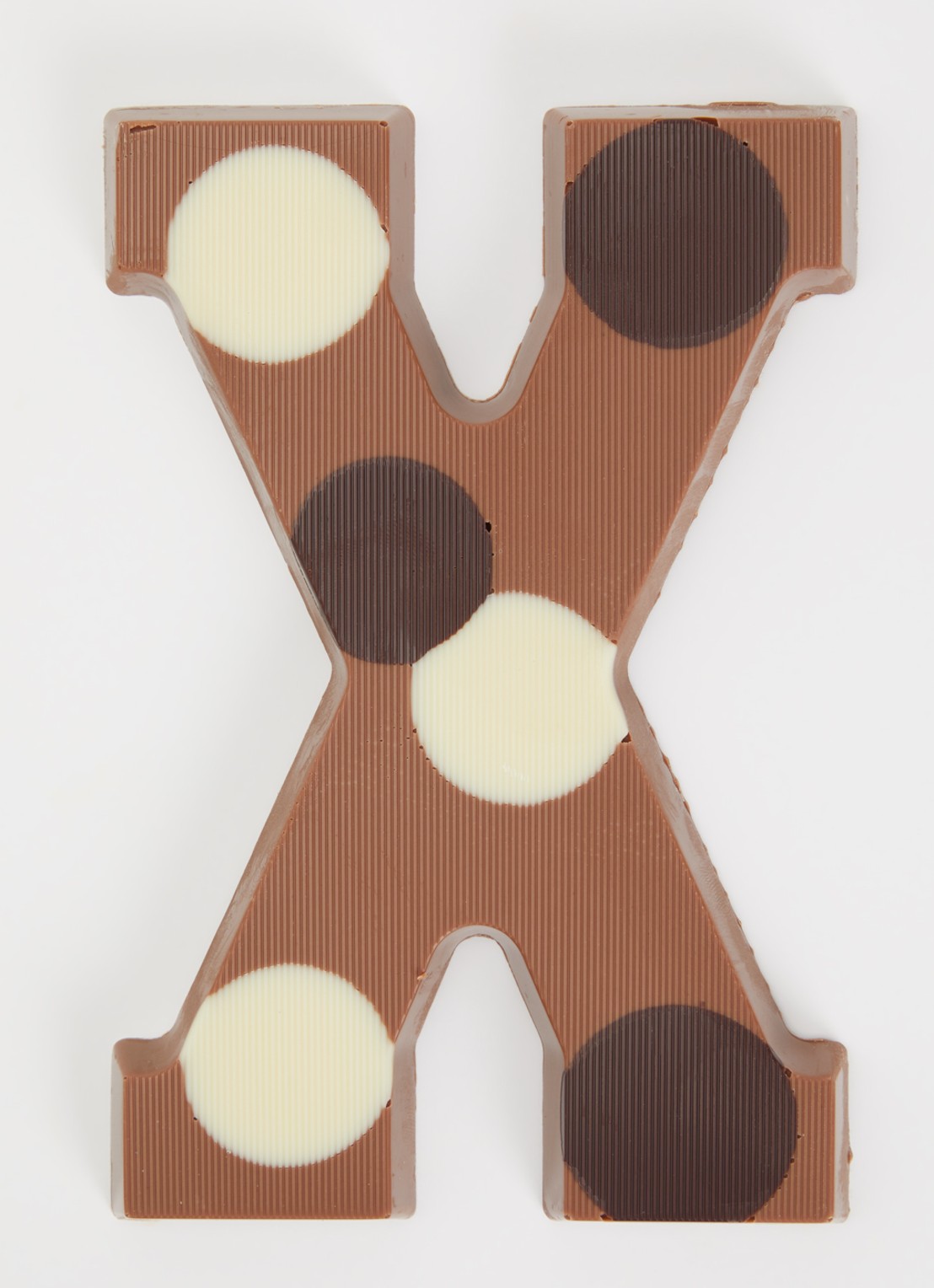 Urban Cacao Melk chocoladeletter gevlekt 200 gram - voorkant 2 x