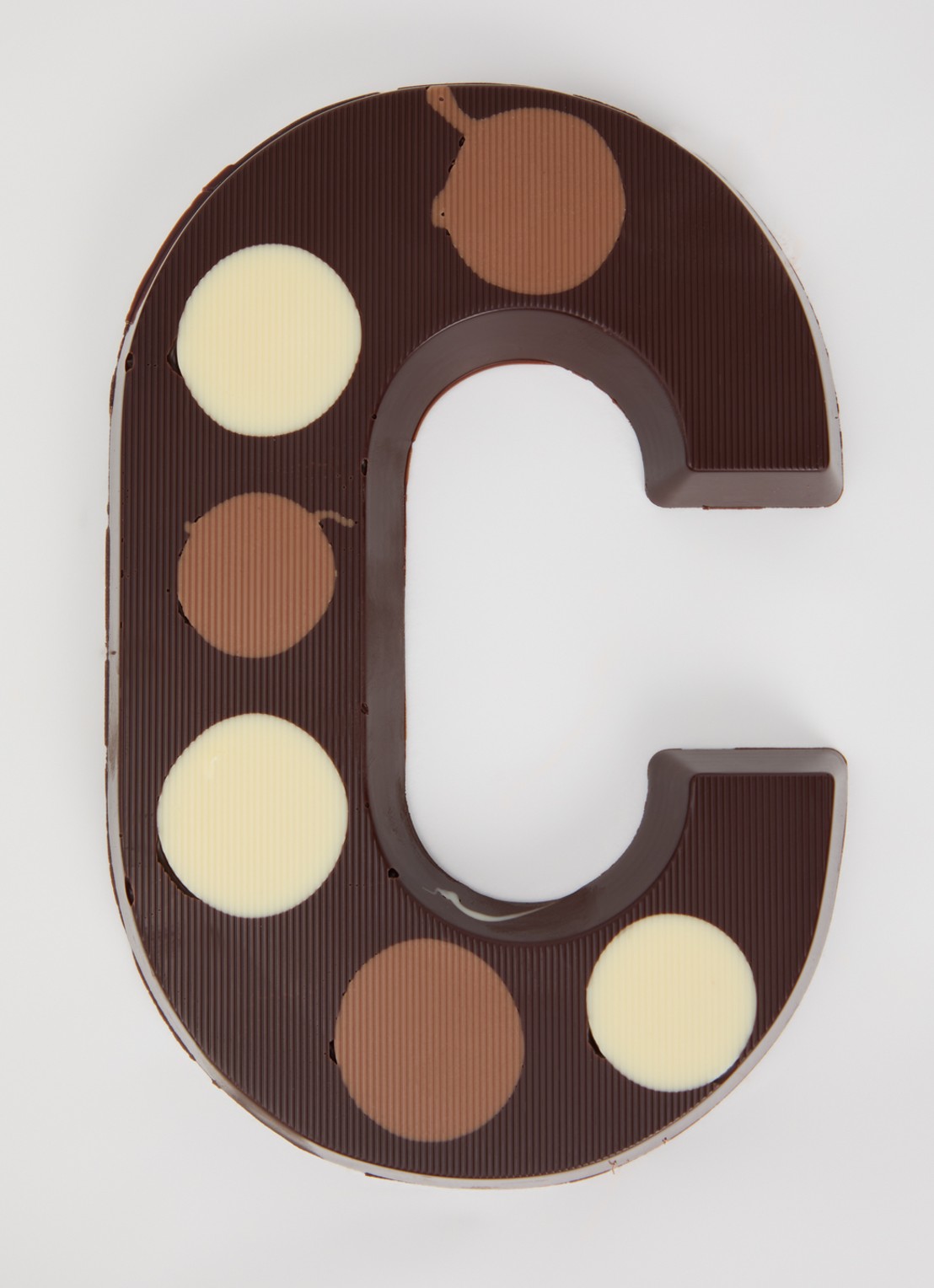 Urban Cacao Pure chocoladeletter gevlekt 200 gram - voorkant 2 c