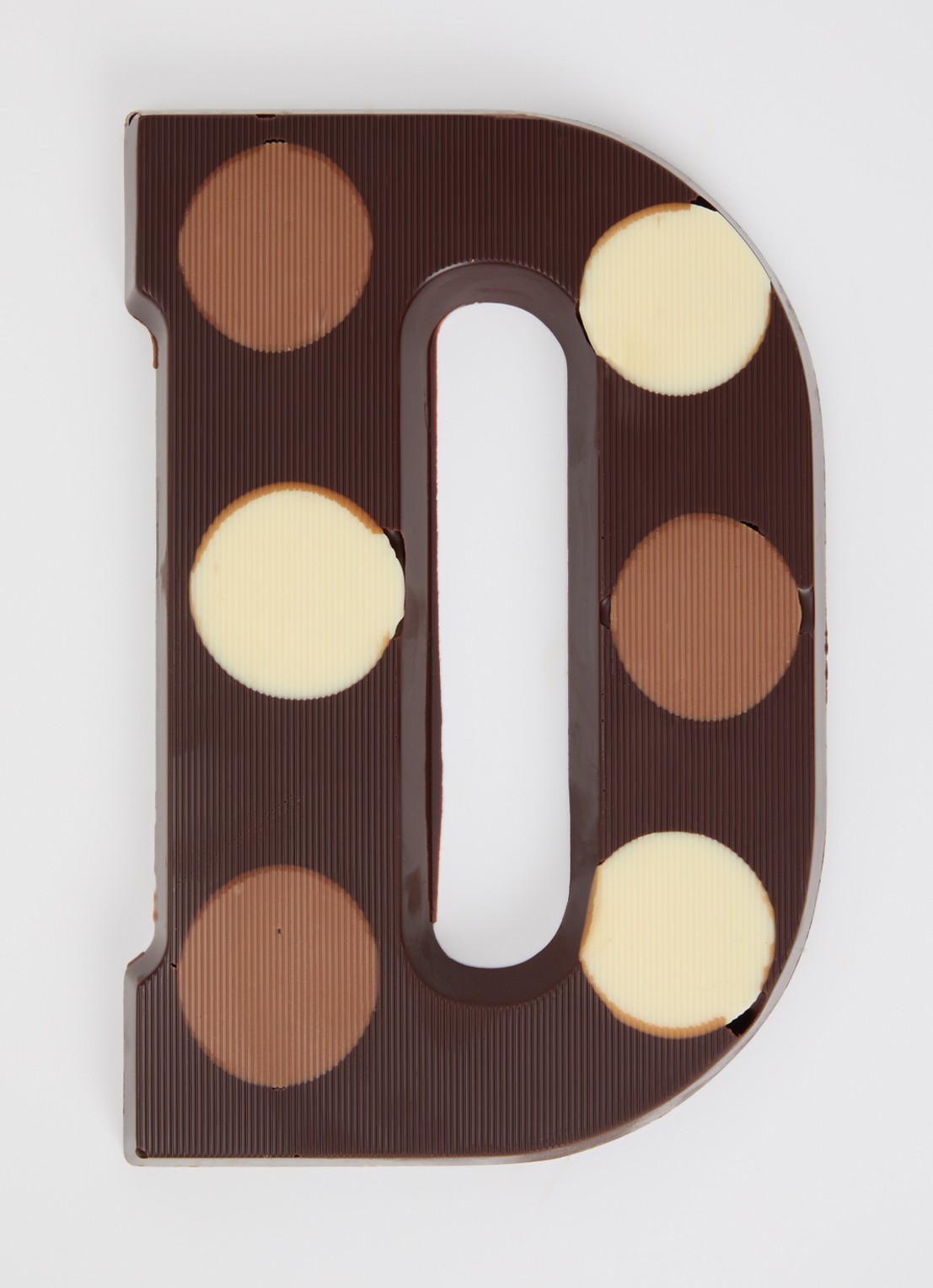 Urban Cacao Pure chocoladeletter gevlekt 200 gram - voorkant 2 d