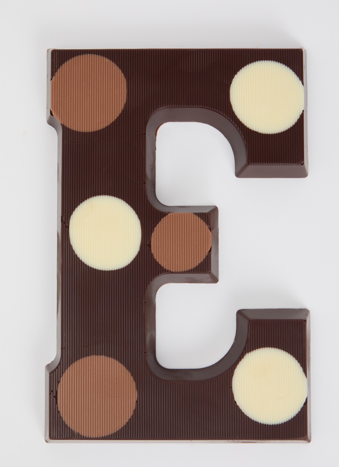 Urban Cacao Pure chocoladeletter gevlekt 200 gram - voorkant 2 e