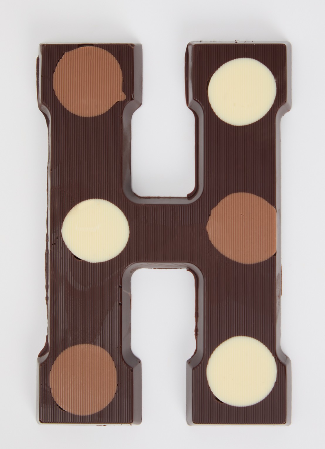Urban Cacao Pure chocoladeletter gevlekt 200 gram - voorkant 2 h