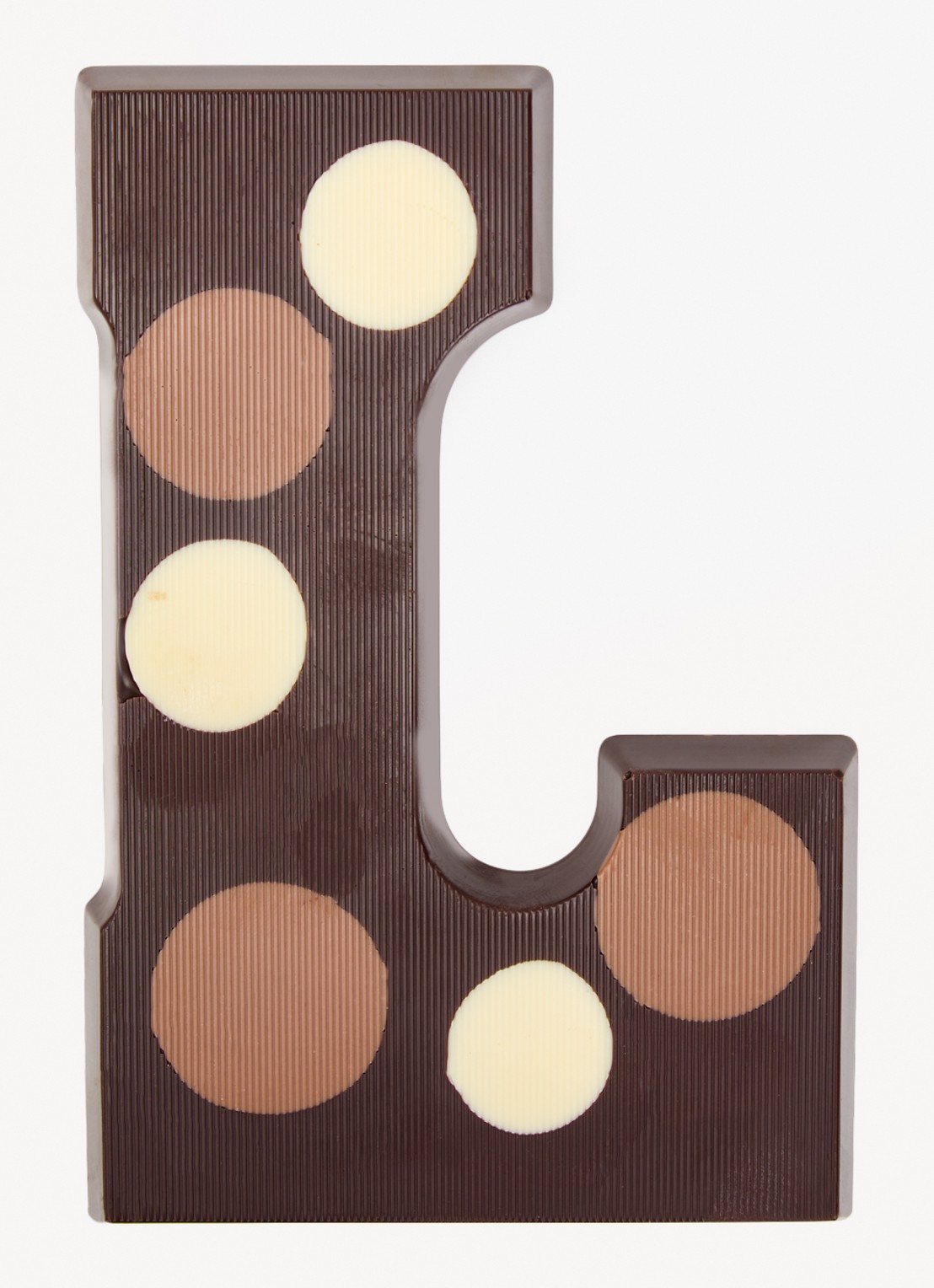 Urban Cacao Pure chocoladeletter gevlekt 200 gram - voorkant 2 l