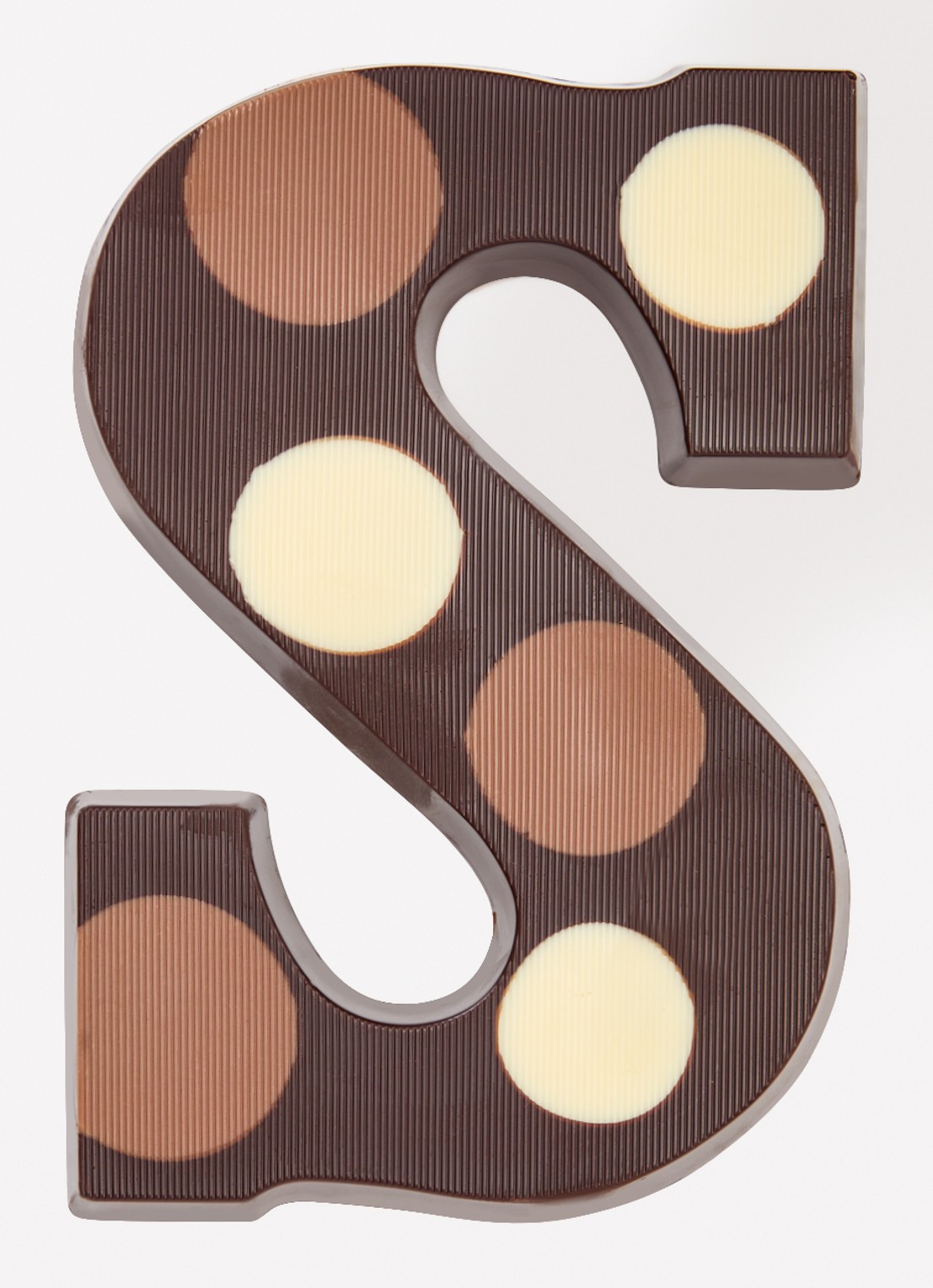 Urban Cacao Pure chocoladeletter gevlekt 200 gram - voorkant 2 s