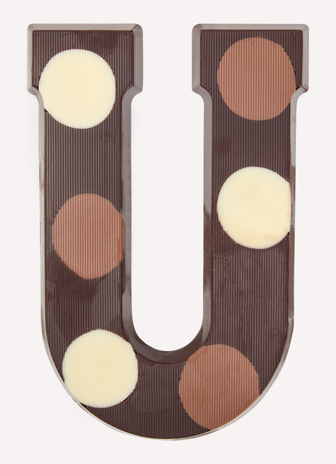 Urban Cacao Pure chocoladeletter gevlekt 200 gram - voorkant 2 u