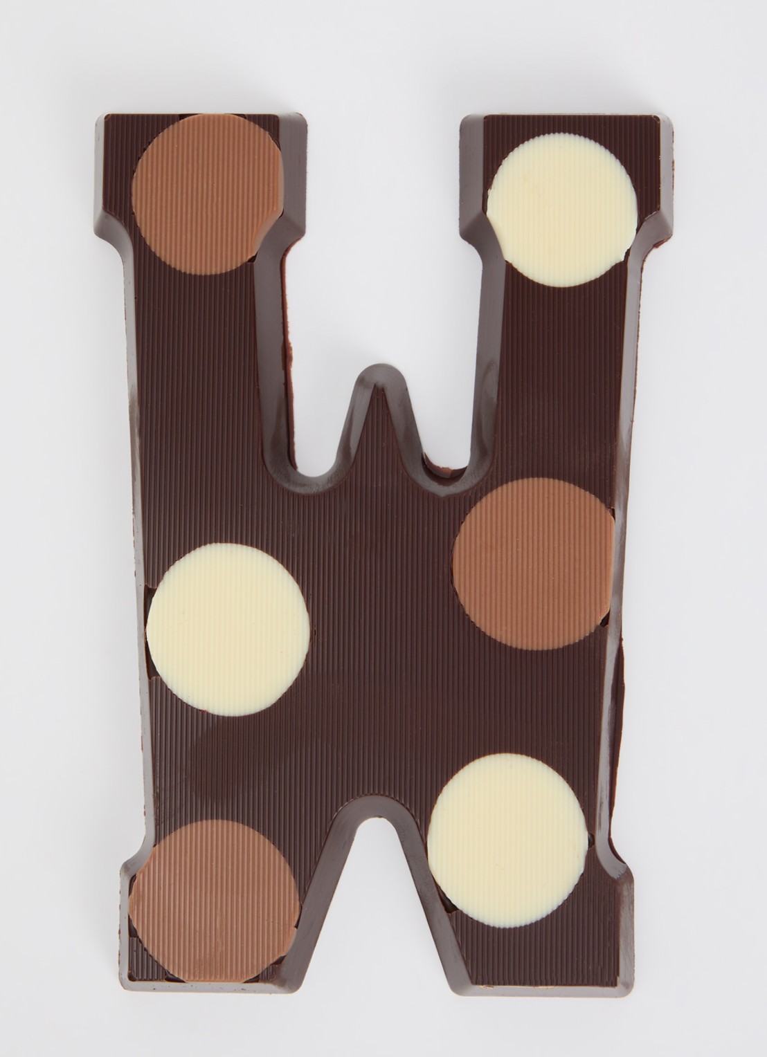 Urban Cacao Pure chocoladeletter gevlekt 200 gram - voorkant 2 w