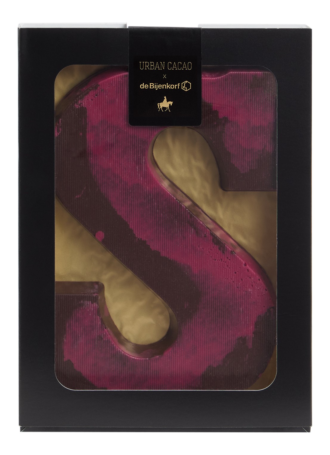 Urban Cacao Pure chocoladeletter met ube en kokos 195 gram - voorkant beige