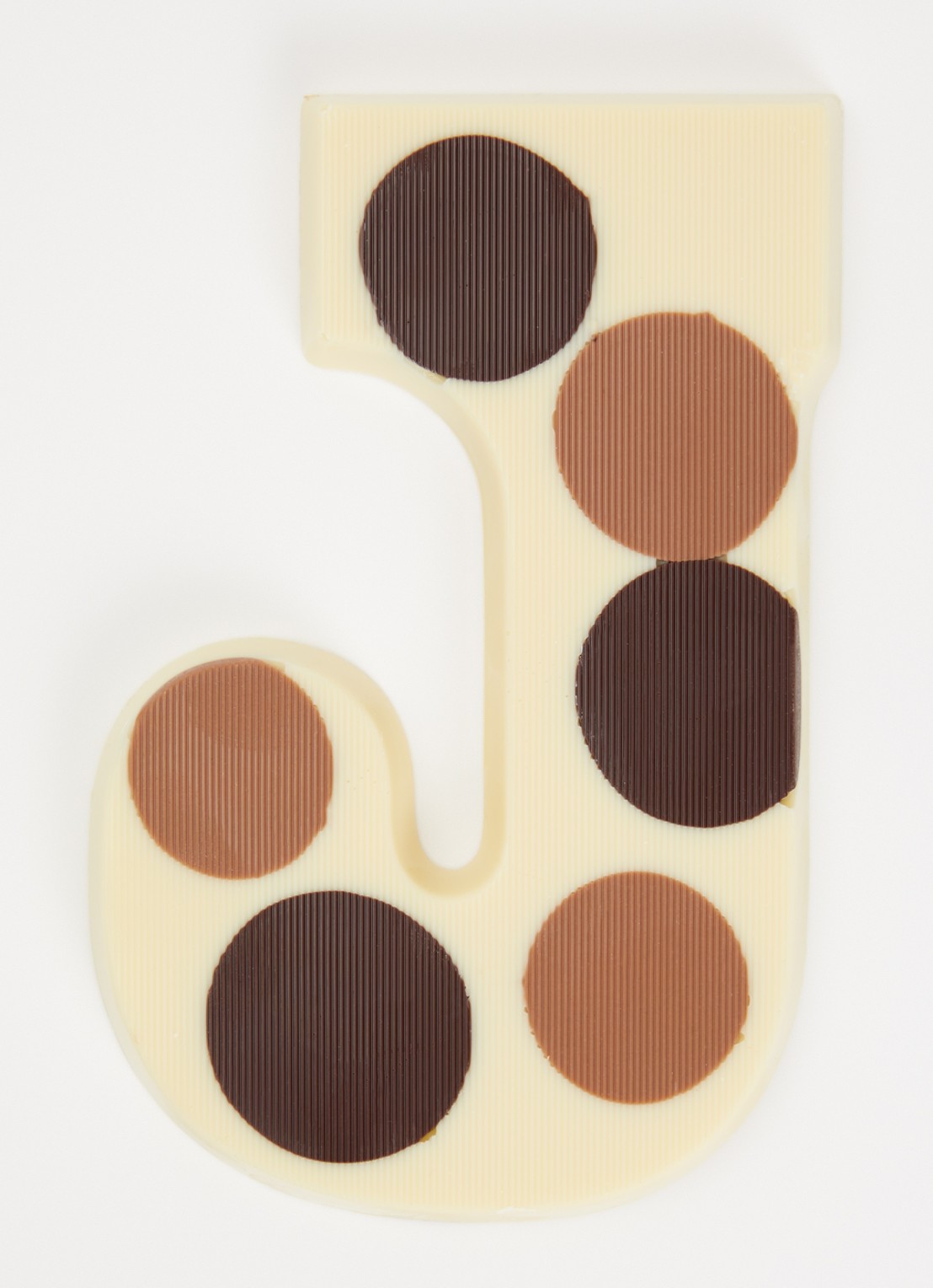 Urban Cacao Witte chocoladeletter gevlekt 200 gram - voorkant 2 j