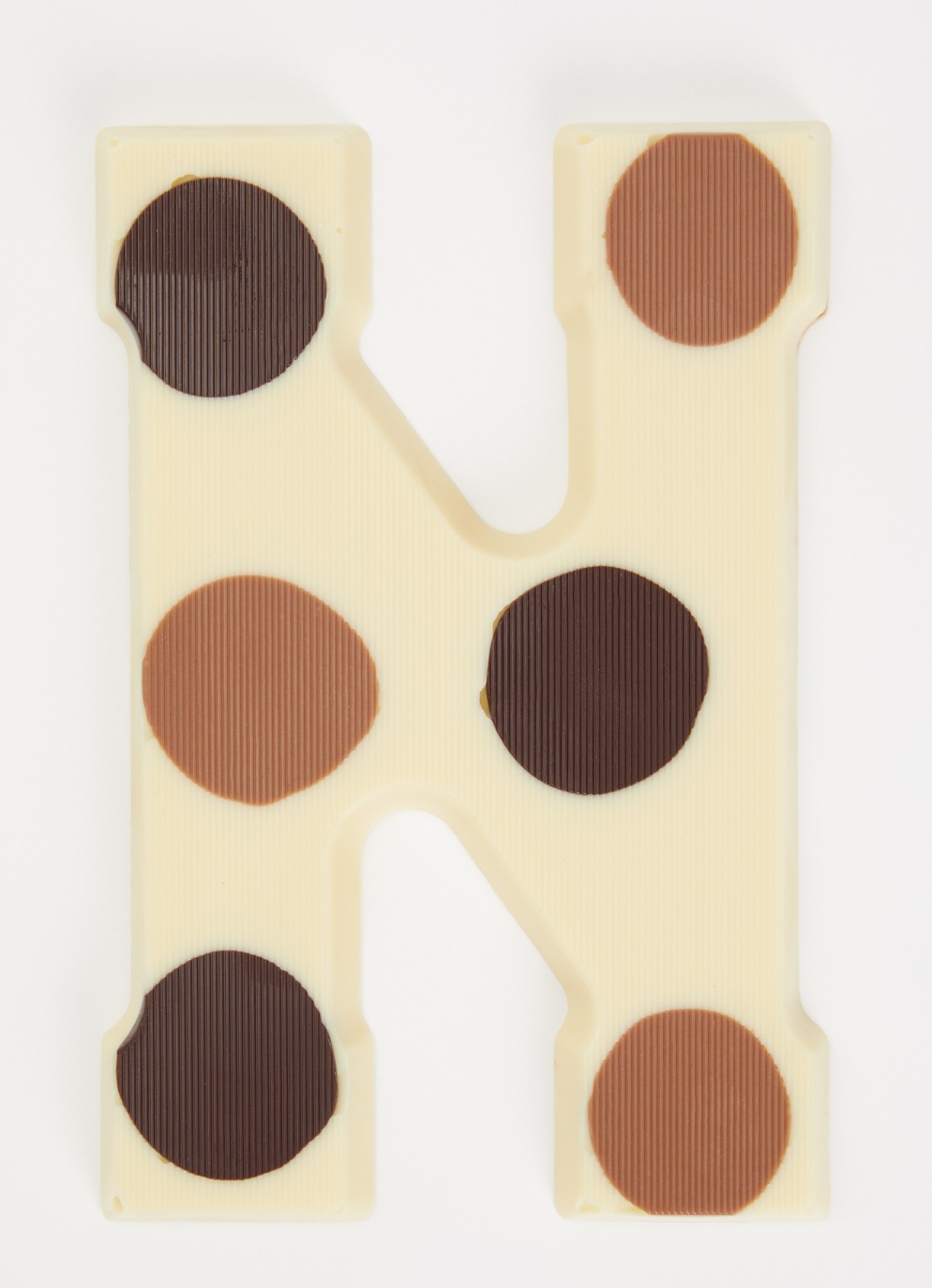 Urban Cacao Witte chocoladeletter gevlekt 200 gram - voorkant 2 n