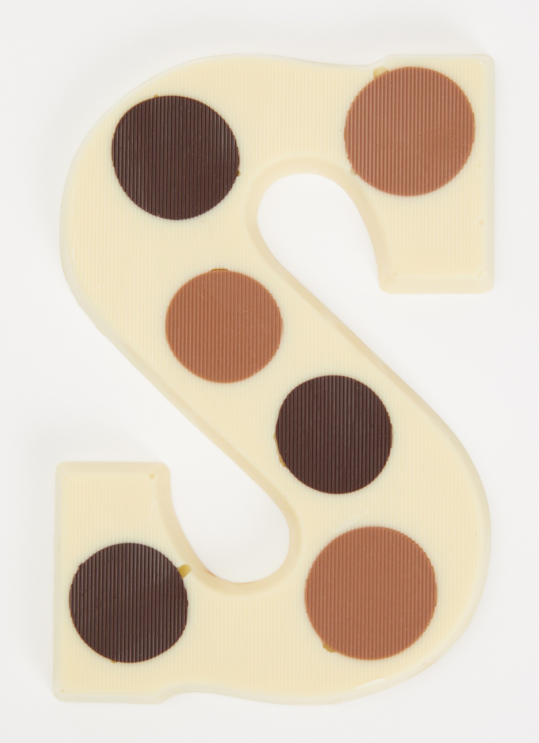 Urban Cacao Witte chocoladeletter gevlekt 200 gram - voorkant 2 s