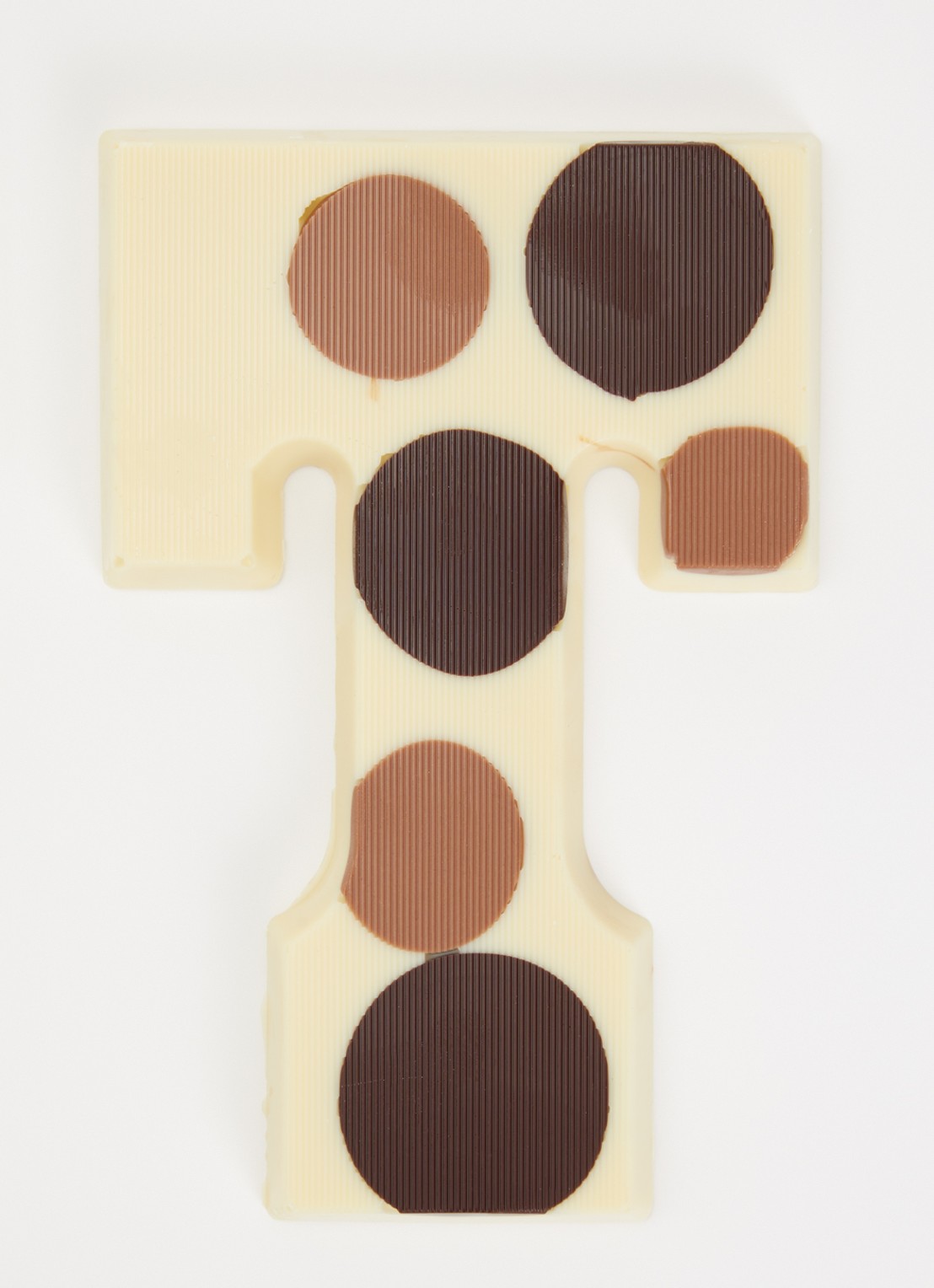 Urban Cacao Witte chocoladeletter gevlekt 200 gram - voorkant 2 t