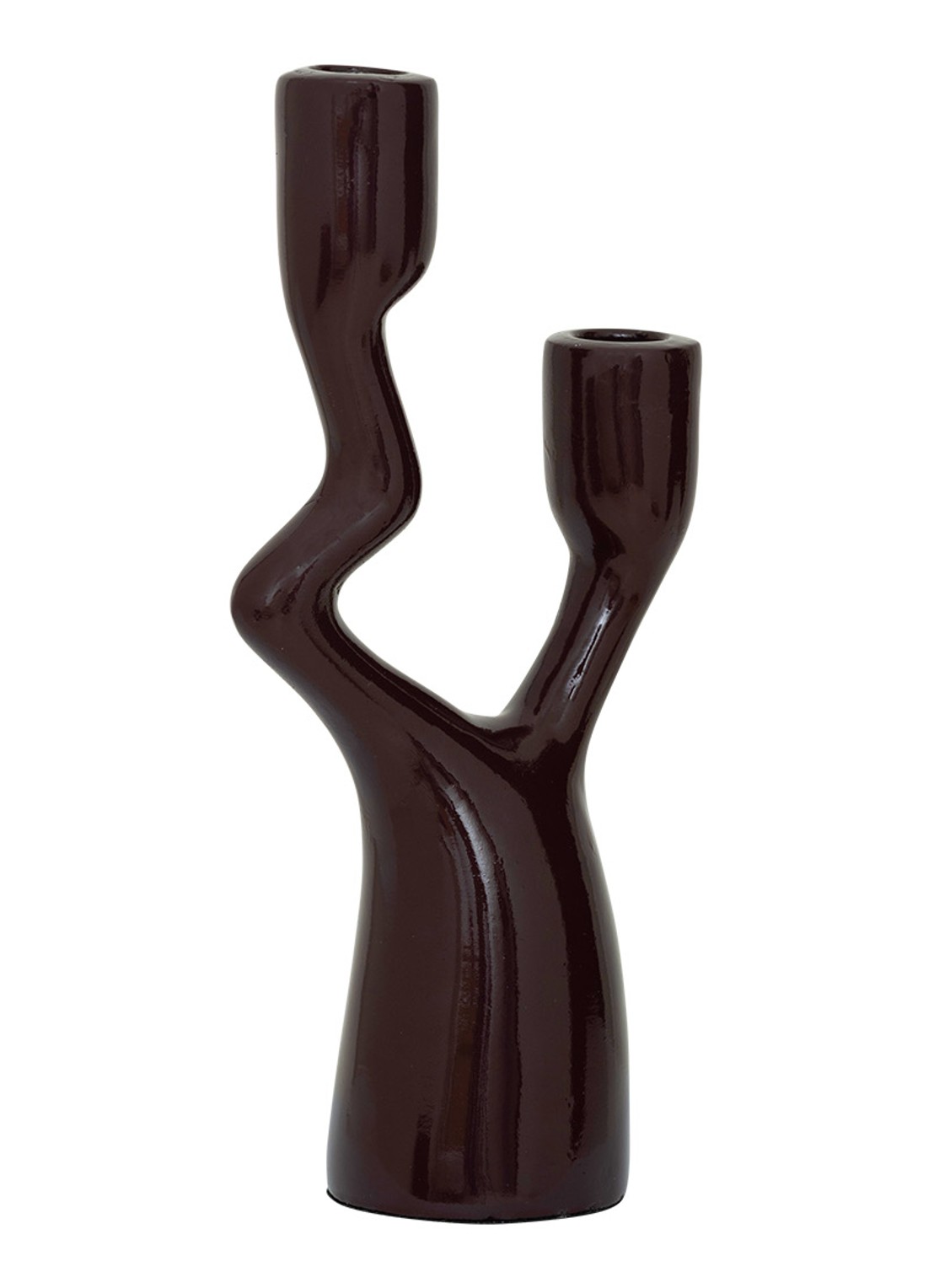 Urban Nature Culture Adora kandelaar 27 cm - achterkant 3 aubergine