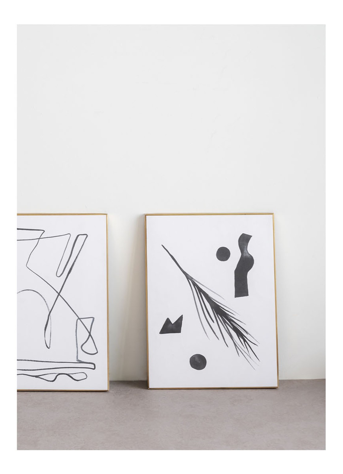 Urban Nature Culture Aesthetic Abstract wanddecoratie 40 x 30 cm - voorkant 3 wit