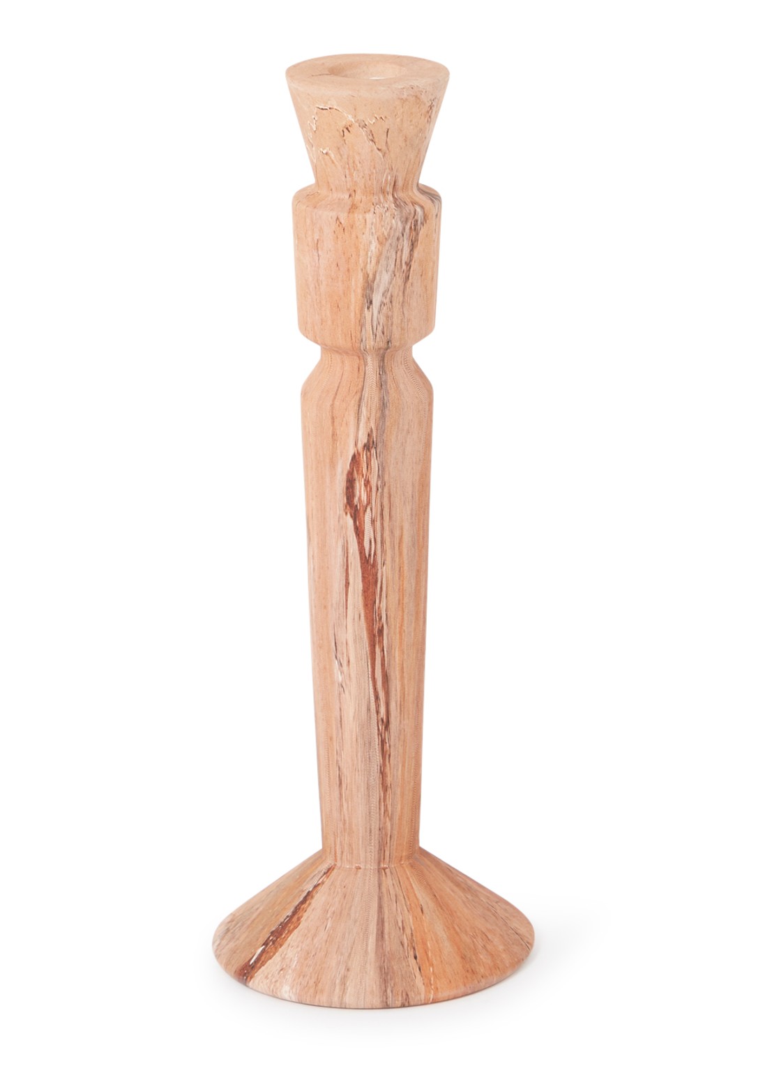 Urban Nature Culture Ajaton kandelaar van dolomiet 28 cm - voorkant oranje