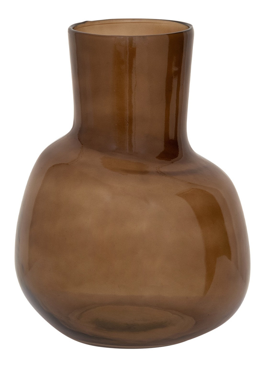 Urban Nature Culture Arya vaas 27 cm - voorkant bruin