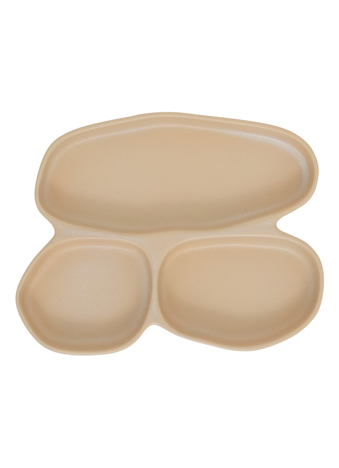 Urban Nature Culture Bryn serveerschaal 27 cm - voorkant 3 beige