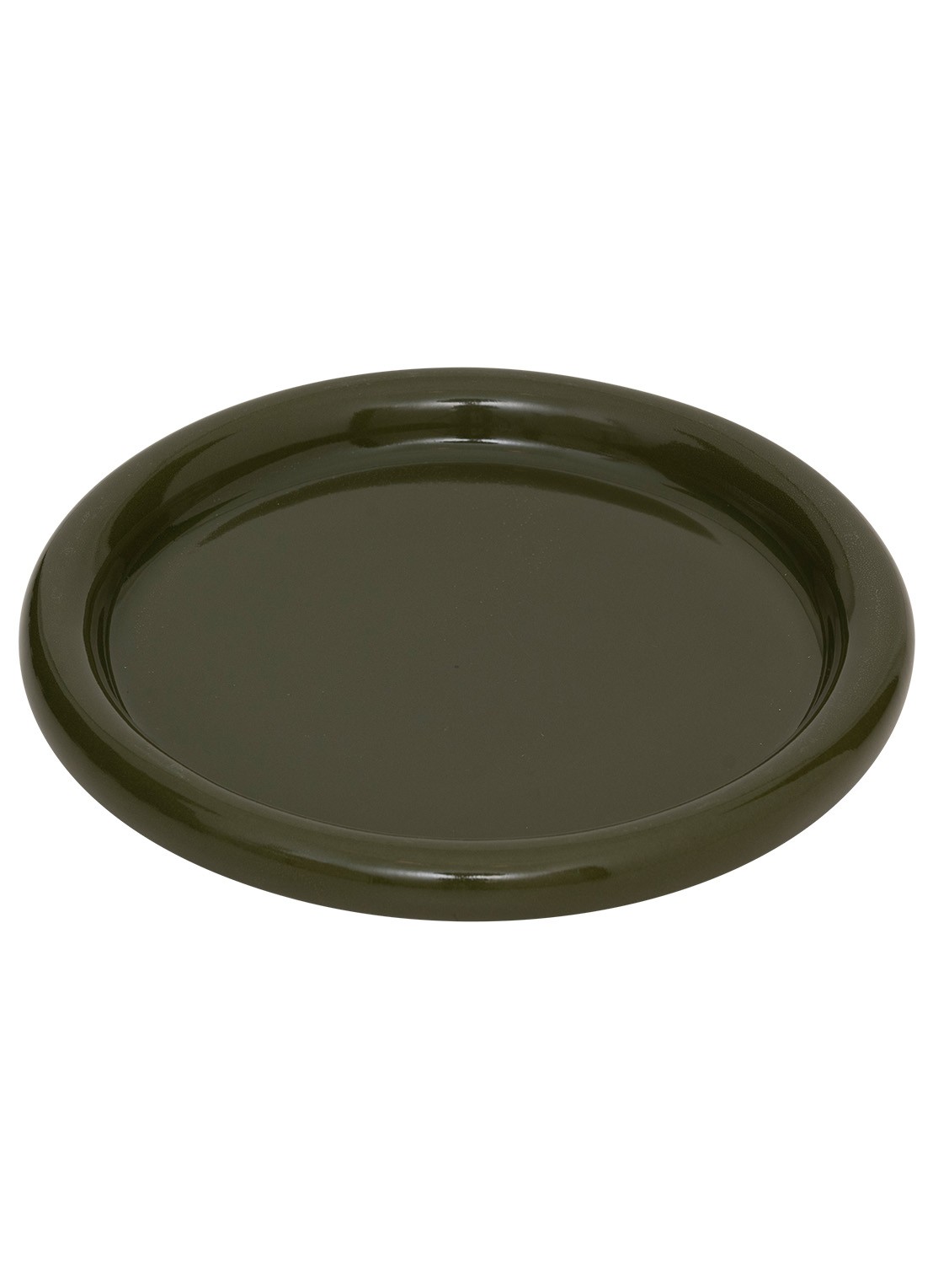 Urban Nature Culture Curvada ontbijtbord 22 cm - voorkant 3 mosgroen