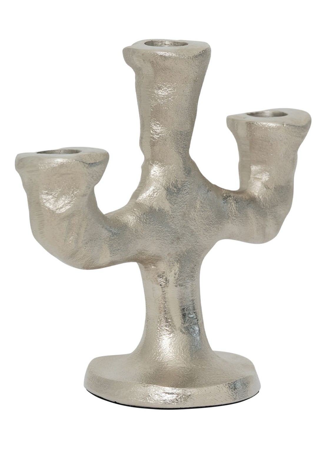 Urban Nature Culture D'argento kandelaar 18 cm - detail 3 zilver