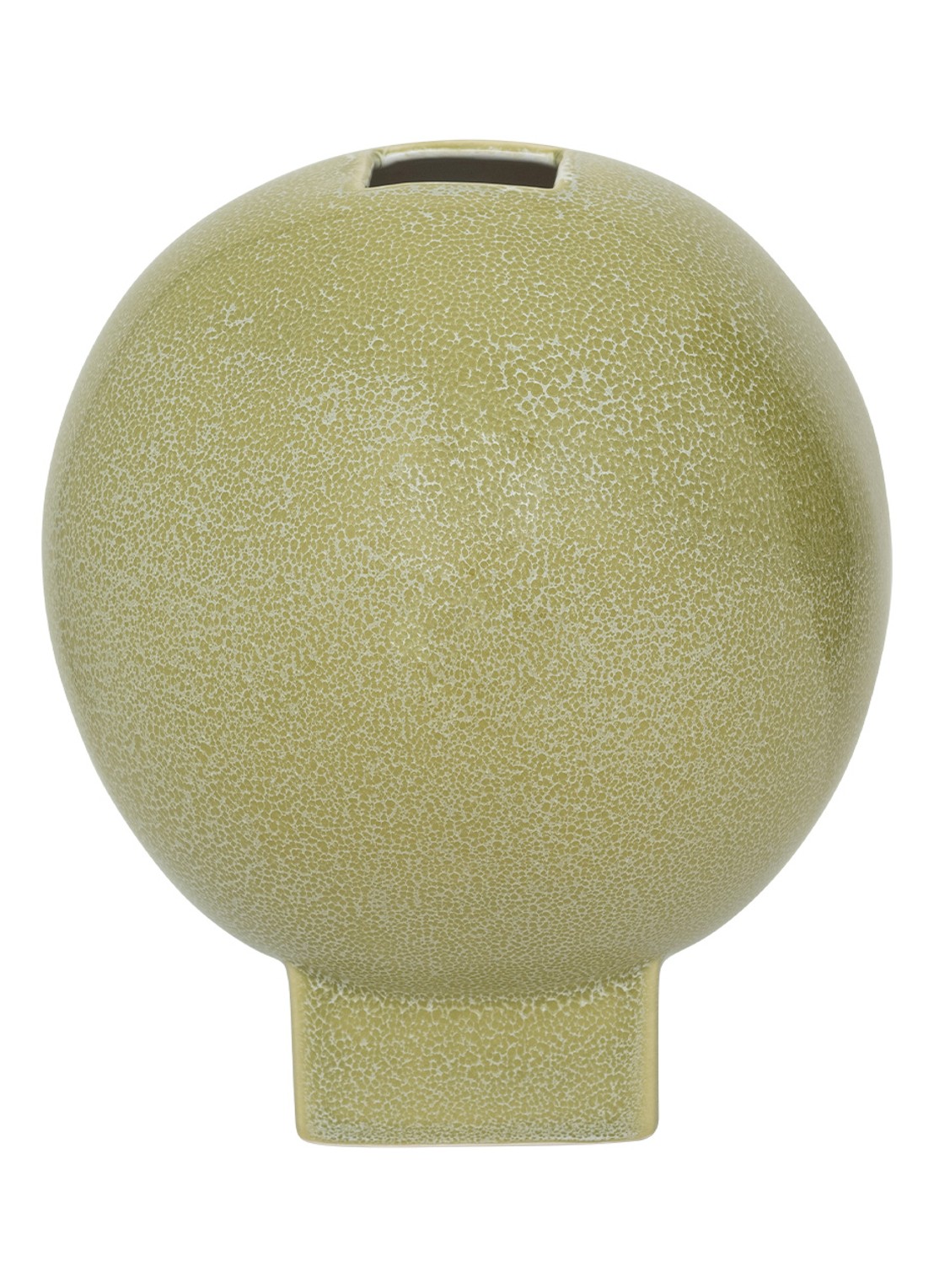 Urban Nature Culture Esfera vaas 25,5 cm - voorkant lichtgroen