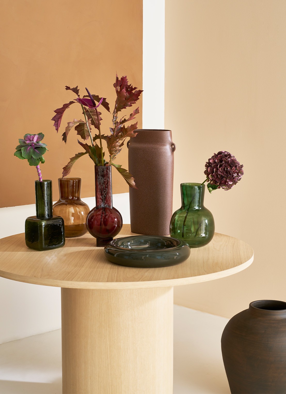 Urban Nature Culture Eve vaas 36,5 cm - voorkant 3 aubergine