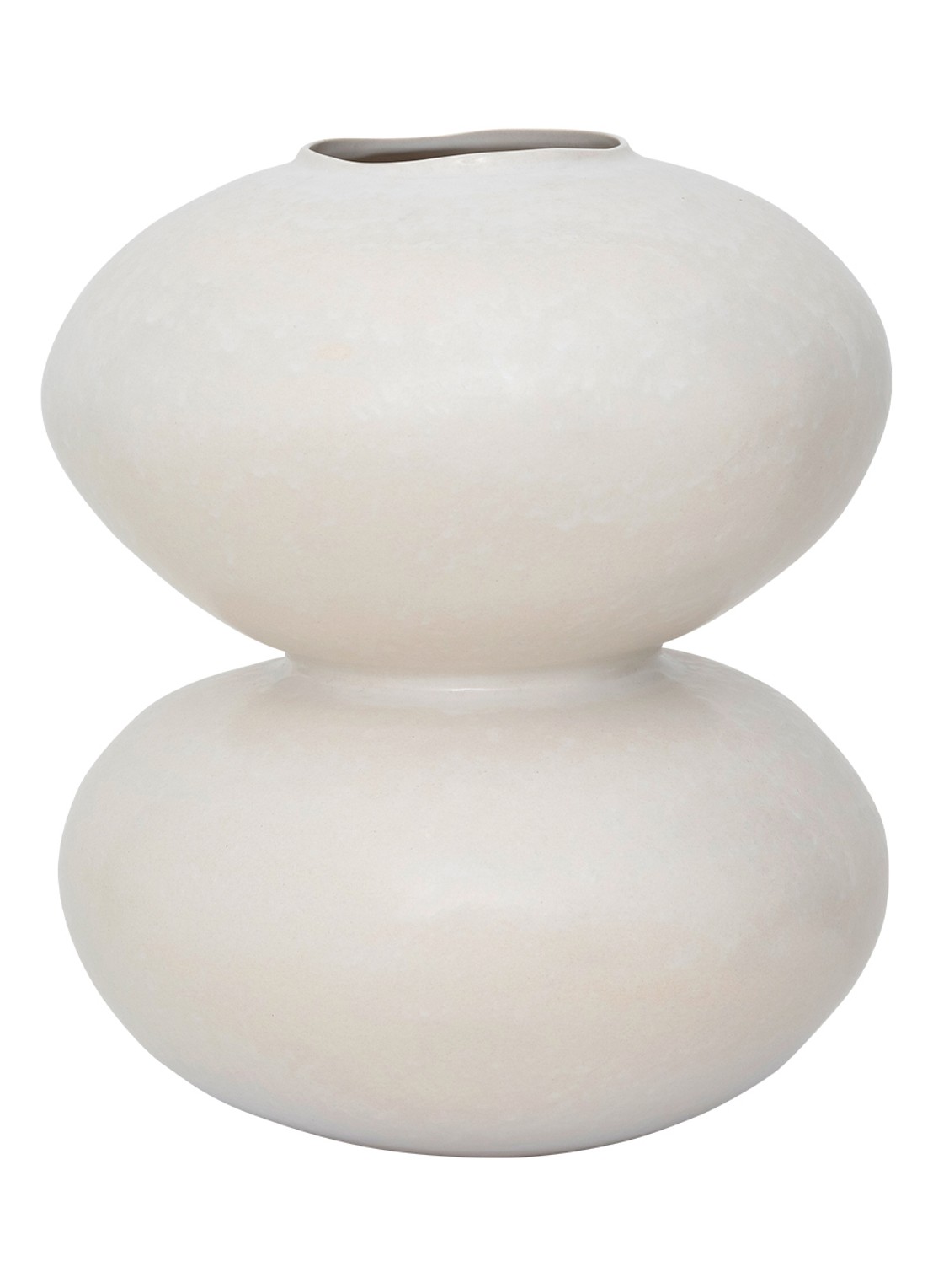 Urban Nature Culture Foss vaas 41 cm - voorkant naturel