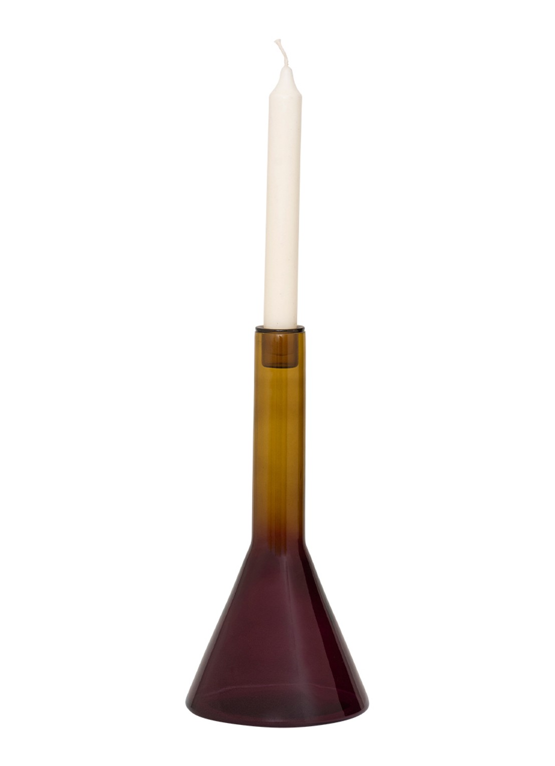 Urban Nature Culture Frisk kandelaar 27 cm - achterkant 4 aubergine