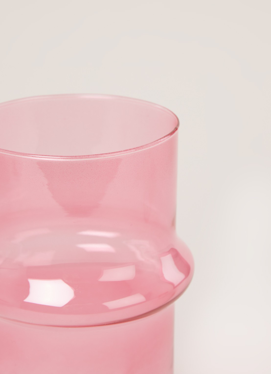 Urban Nature Culture  Glass vaas 20 cm - detail 3 roze